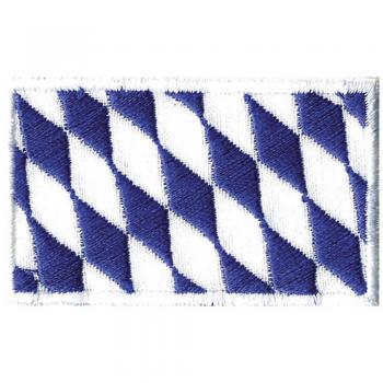 AUFNÄHER - BAYERN-Fahne - Gr. ca. 5,5x3,5cm (00842) Stick Patches Applikation Wappen Emblem