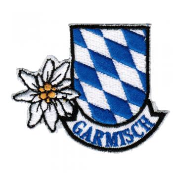 AUFNÄHER - Garmisch - Bayern  - 02908 - Gr. ca. 8,5 x 6 cm - Patches Stick Applikation