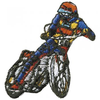 Signet Patches Stick Applikation Emblem Abzeichen Aufbügler Aufnäher &quot;Motorcross 1&quot; NEU Gr. ca. 2-5cm (02004) Bike Motorrad Sport Ralley