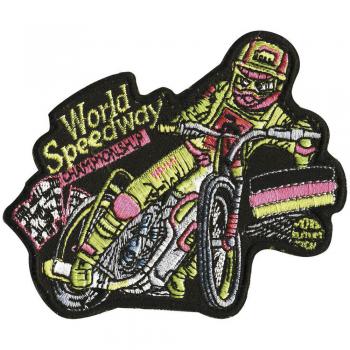 Aufnäher - World Speedway - 04926 - Gr. ca. 10,5 x 6,5 cm - Patches Stick Applikation