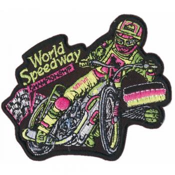 AUFNÄHER - World Speedway - 04971 - Gr. ca. 9 x 8 cm - Patches Stick Applikation