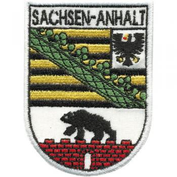 AUFNÄHER - Sachsen Anhalt - 00464 - Gr. ca. 6 x 8,5 cm - Patches Stick Applikation