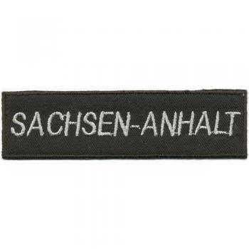 AUFNÄHER - Aufbügler - Sachsen Anhalt - 04021 - Gr. ca. 11,5 x 3 cm - Patches Stick Applikation