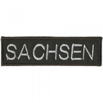 AUFNÄHER - SACHSEN - 04022 - Gr. ca. 11,5 x 3 cm Stick Patches Applikation