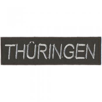 Aufnäher Applikation Button Patches Stick mit hochwertiger Einstickung - Thüringen - 04023 - Gr. ca.11,5 x 3cm