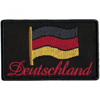 AUFNÄHER - Deutschland - 00033- Gr. ca. 10,5 x 5 cm - Patches Stick Applikation