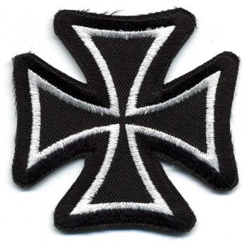 Aufnäher - Eisernes Kreuz - 01738 - Gr. ca. 6 x 6 cm - Patches Stick Applikation