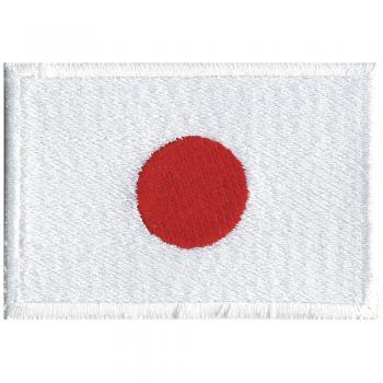 AUFNÄHER &quot;Flagge JAPAN&quot; NEU Gr. ca. 8cm x 5cm (20418) Patches Stick Applikation