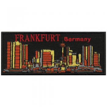 AUFNÄHER - Frankfurt Germany - 00487 - Gr. ca. 13 x 5,5 cm - Patches Stick Applikation