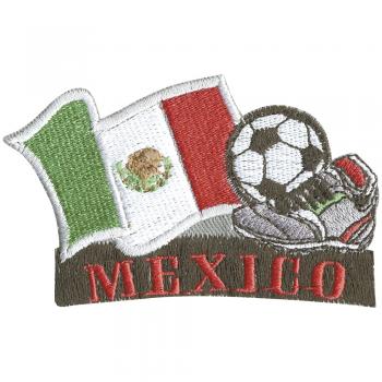 AUFNÄHER - Fußball - Mexico - 77922 - Gr. ca. 8 x 5 cm - Patches Stick Applikation
