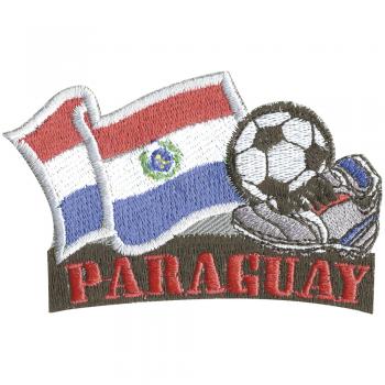 AUFNÄHER - Fußball - Paraguay - 77926 - Gr. ca. 8 x 5 cm - Patches Stick Applikation