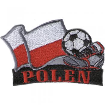 AUFNÄHER - Fußball - Polen - 77924 - Gr. ca. 8 x 5 cm - Patches Stick Applikation