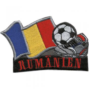 AUFNÄHER - Fußball - Rumänien - 77927 - Gr. ca. 8 x 5 cm - Patches Stick Applikation