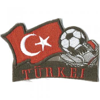 AUFNÄHER - Fußball - Türkei - 77934 - Gr. ca. 8 x 5 cm - Patches Stick Applikation