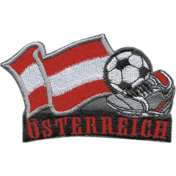 AUFNÄHER - Fußball - Österreich - 77901 - Gr. ca. 8 x 5 cm - Patches Stick Applikation