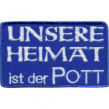 Aufnäher Patches Applikation Wappen - Heimat der Pott - 00612 - ca. 7,5 x 4,5 cm