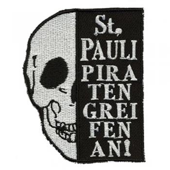 AUFNÄHER - St. Pauli - Piraten greifen an - 00374 - Gr. ca. 6,5 x 8 cm - Patches Stick Applikation