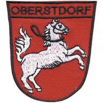 AUFNÄHER - Wappen - Obertsdorf - 00362 - Gr. ca. 9 x 6 cm - Patches Stick Applikation