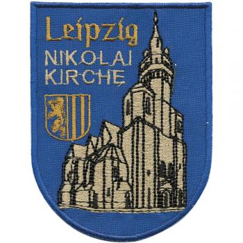 AUFNÄHER - Leipzig - NIKOLAI Kirche - 00423 - Gr. ca. 7,5 x 9,5 cm - Patches Stick Applikation