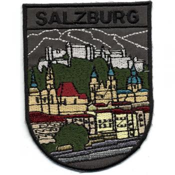 AUFNÄHER - Salzburg - Gr. ca. 7,5cm x 8,5cm (00465) Stick Patches Applikation Stadtwappen Landeswappen Region