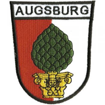 AUFNÄHER - Wappen - AUGSBURG - 01797 - Gr. ca. 8 x 11 cm - Patches Stick Applikation