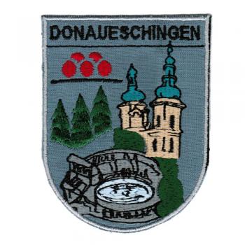 AUFNÄHER - Wappen - DONAUESCHINGEN - 02923 - Gr. ca. 7,5 x 9,5 cm - Patches Stick Applikation