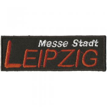 AUFNÄHER - Messestadt Leipzig - 03128 - Gr. ca. 9 x 3 cm - Patches Stick Applikation