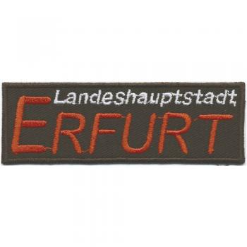 AUFNÄHER - Erfurt- Gr. ca. 9  x 3 cm - Patches Stick Applikation