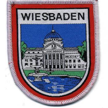 AUFNÄHER - Wappen - Wiesbaden - 04018 - Gr. ca. 6,5 x 7,5 cm - Patches Stick Applikation