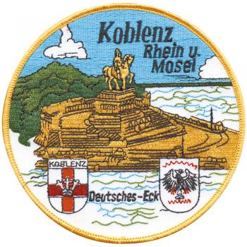 AUFNÄHER - KOBLENZ - 04028 - Gr. ca. 7 cm durchm. - Patches Stick Applikation