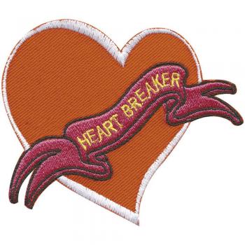 Aufnäher - Heart Breaker - 01981 - Gr. ca. 10 x 8 cm - Patches Stick Applikation