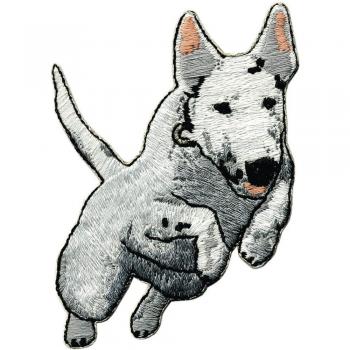 Aufnäher - Hund - 04596 - Gr. ca. 8 x 7 cm - Patches Stick Applikation