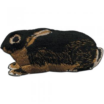 Aufnäher - Kaninchen - 00961 - Gr. ca. 9 x 4 cm - Patches Stick Applikation