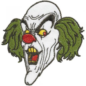 AUFNÄHER - Clown - 00877 - Gr. ca. 6cm x 10cm - Patches Stick Applikation Bügel-Emblem