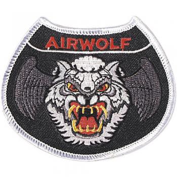 Aufnäher - Airwolf - 04774 - Gr. ca. 8,5 x 7 cm - Patches Stick Applikation