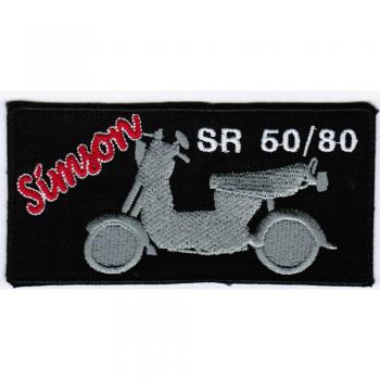 Aufnäher - Simson SR 50-80 - Gr. ca. 11 x 5 cm - Patches Stick Applikation - 00547