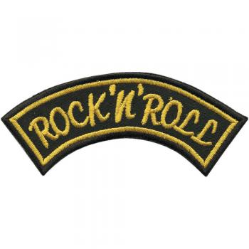 Aufnäher - Rock`n Roll - 06072 - Gr. ca. 10,5 x 4,5 cm - Patches Stick Applikation