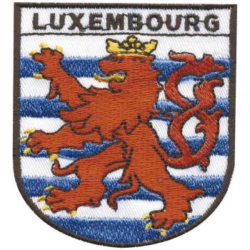 AUFNÄHER - Wappen - Luxembourg - 00488 - Gr. ca. 6,5 x 7,5 cm - Patches Stick Applikation