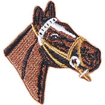 Aufnäher - Pferdekopf - 02115 - Gr. ca. 2 x 5 cm - Patches Stick Applikation