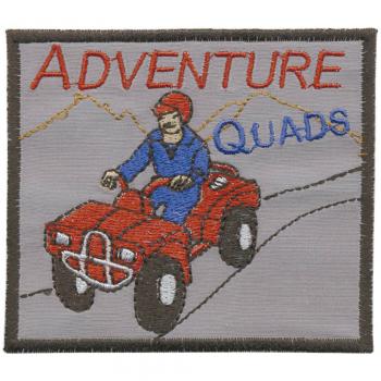 Aufnäher - Adventure Quads - 06035 - Gr. ca. 8 x 7 cm - Patches Stick Applikation