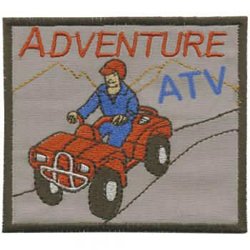 Aufnäher - Adventure ATV - 88641 - Gr. ca. 9 x 8 cm - Patches Stick Applikation