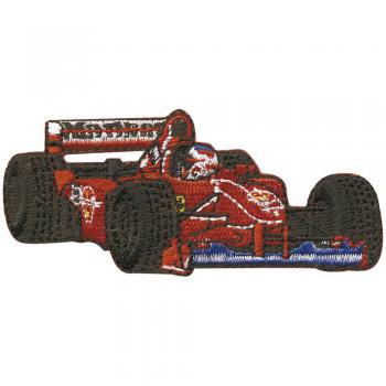 AUFNÄHER - Formel 1 Wagen Rot - 04587 - Gr. ca. 9 x 3,5 cm - Patches Stick Applikation