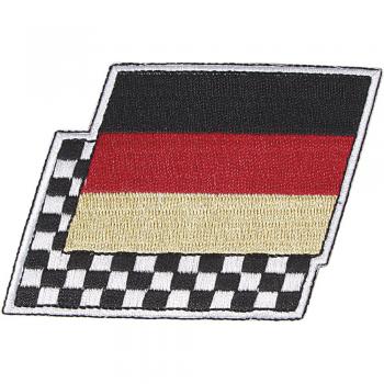 AUFNÄHER - Ziel- und Deutschlandflagge - 04638 - Gr. ca. 7 x 5 cm - Patches Stick Applikation
