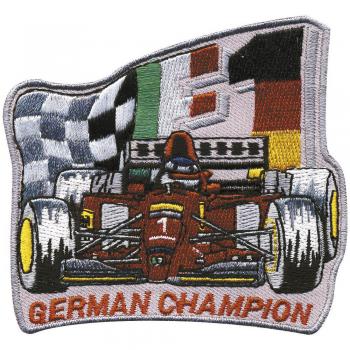 AUFNÄHER - German Champion - 04830 - Gr. ca. 7,5 x 8 cm - Patches Stick Applikation