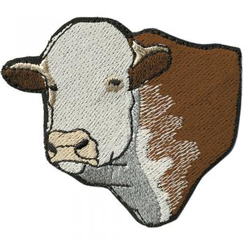 Aufnäher - Kuh Rind Ochse Bulle - 00951 - Gr. ca. 7cm x 7cm