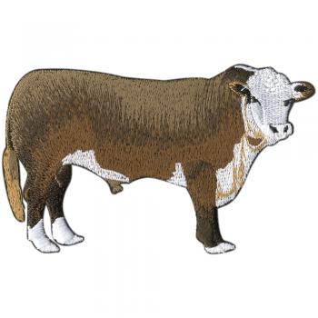 Aufnäher - Rind Kuh Ochse Bulle - 00996 - Gr. ca. 8 x 11cm