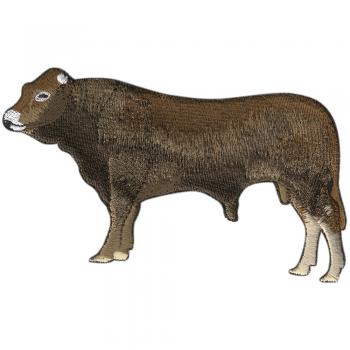 Aufnäher - Bulle Ochse Rind Kuh - 00997 - Gr. ca. 8 x 11cm