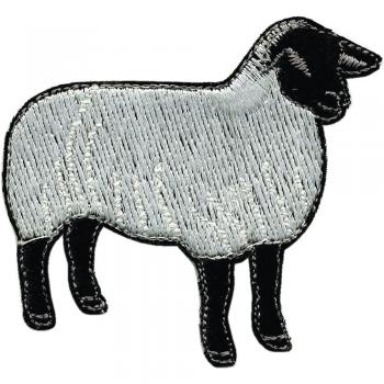 Aufnäher - Schaf und Lamm - 00957 -  Gr. ca. 6,5cm x 4,5cm