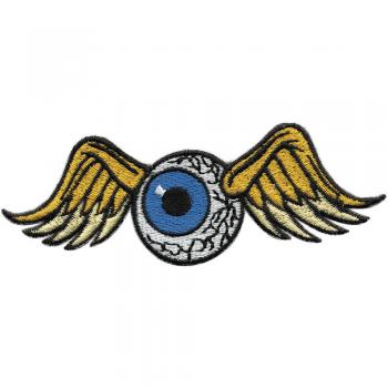 Aufnäher - Auge mit Flügel - 01914 - Gr. ca. 11 x 3 cm - Patches Stick Applikation