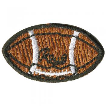 Aufnäher - Ball Football Rugby - 02088 - Gr. ca. 3 x 1,5 cm - Patches Stick Applikation